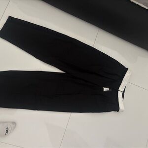 Aritzia Black Sweatpants with White Trim